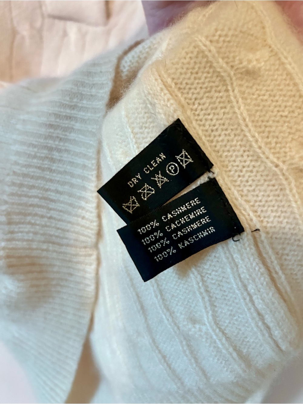 Ralph Lauren Black Label 100% Cashmere Cable Sweater L - Picture 5 of 9